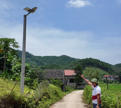Luminaria Publica Solar LED Placa Externa