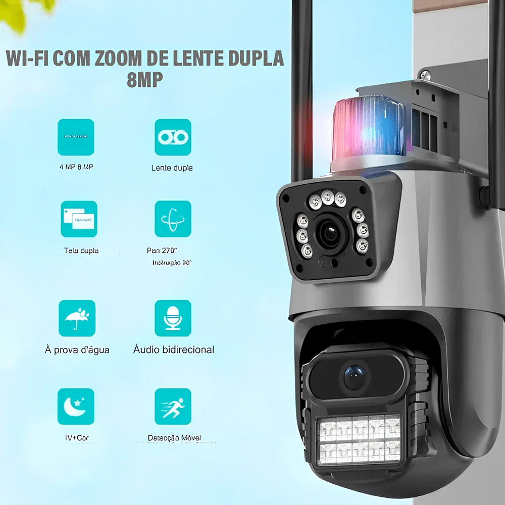 Câmera de Segurança Modern Sentinel 4K: A Experiência Mais Clara, Segura e Elegante em Vigilância Residencial!