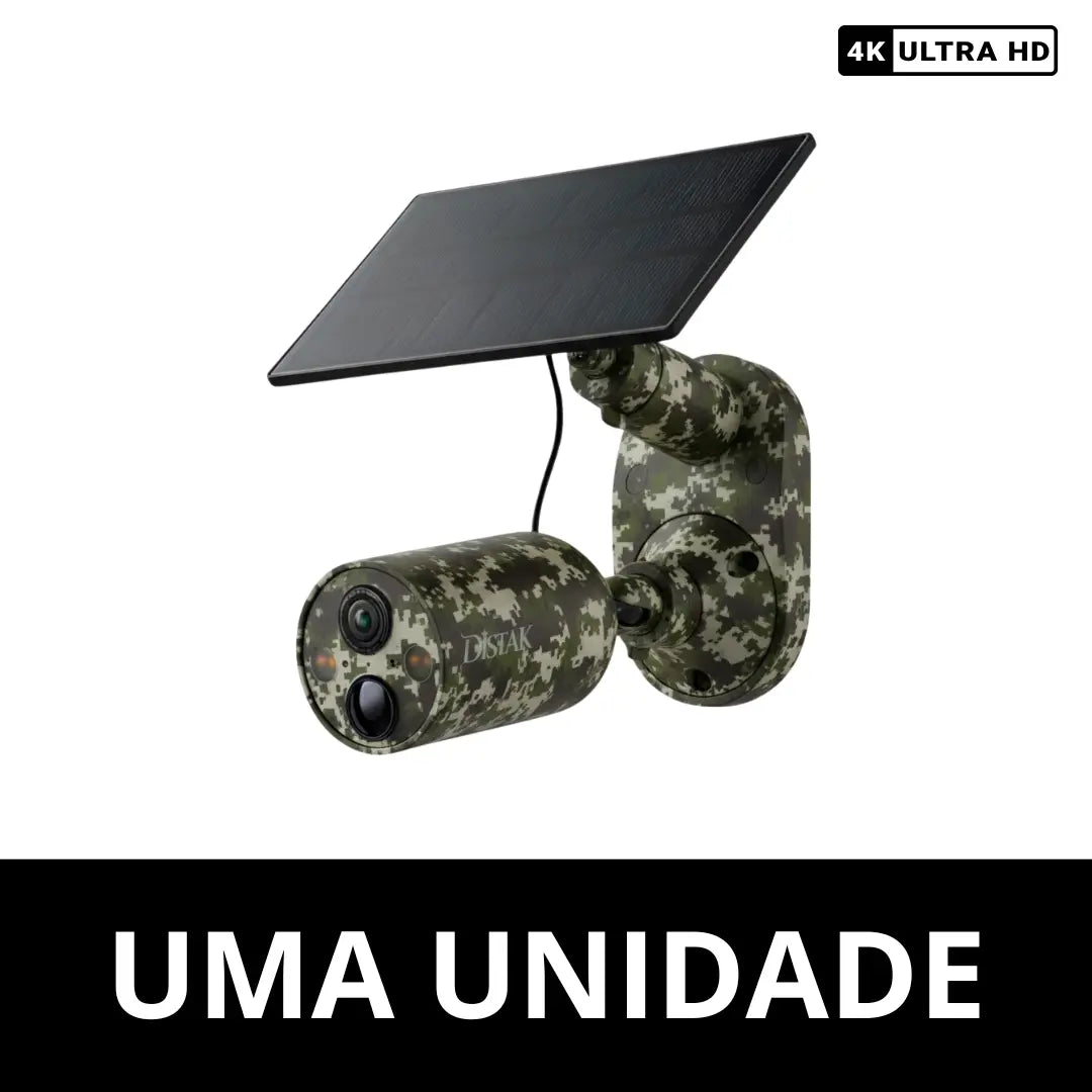 Câmera de Segurança C460 4K Ultra HD Com Painel Solar