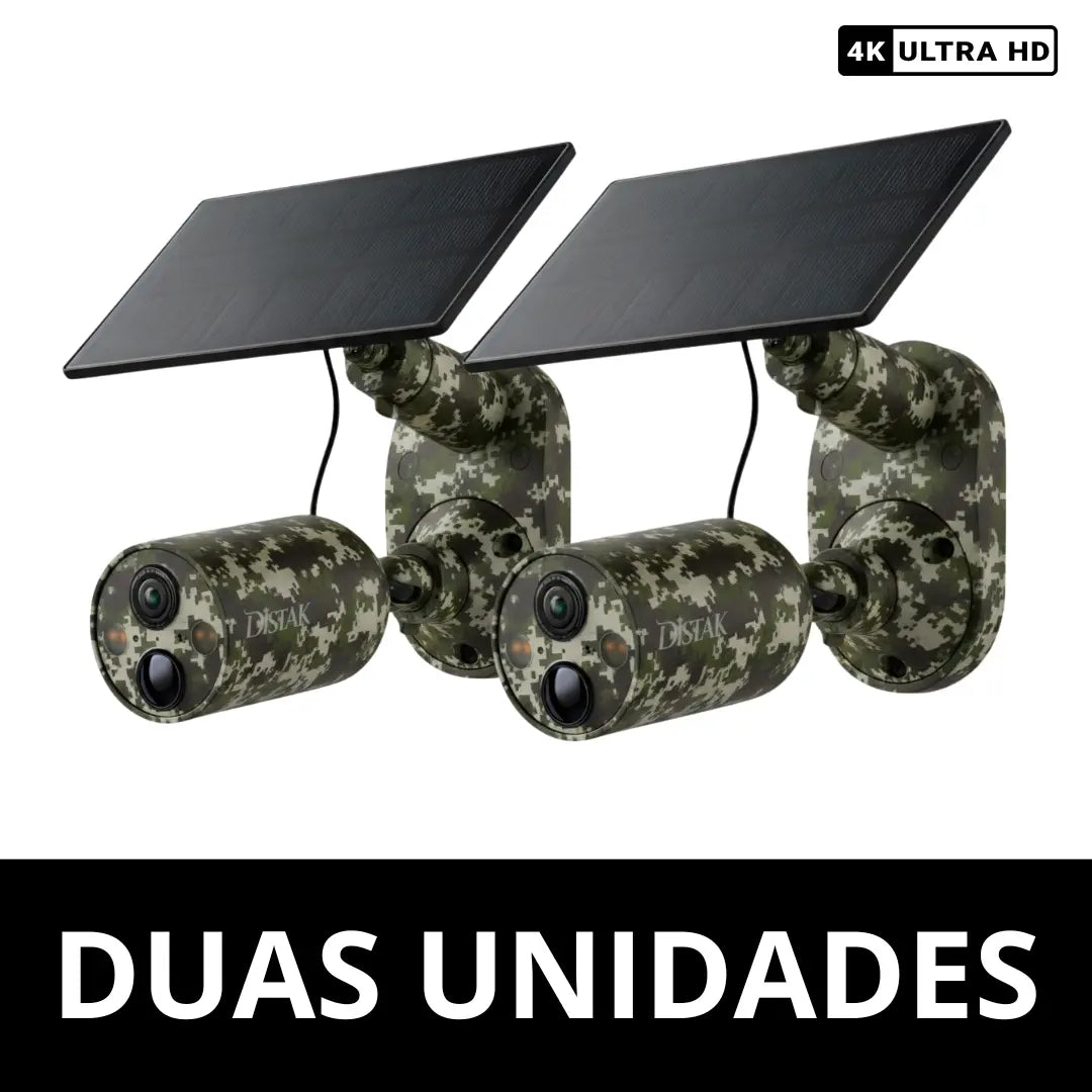 Câmera de Segurança C460 4K Ultra HD Com Painel Solar