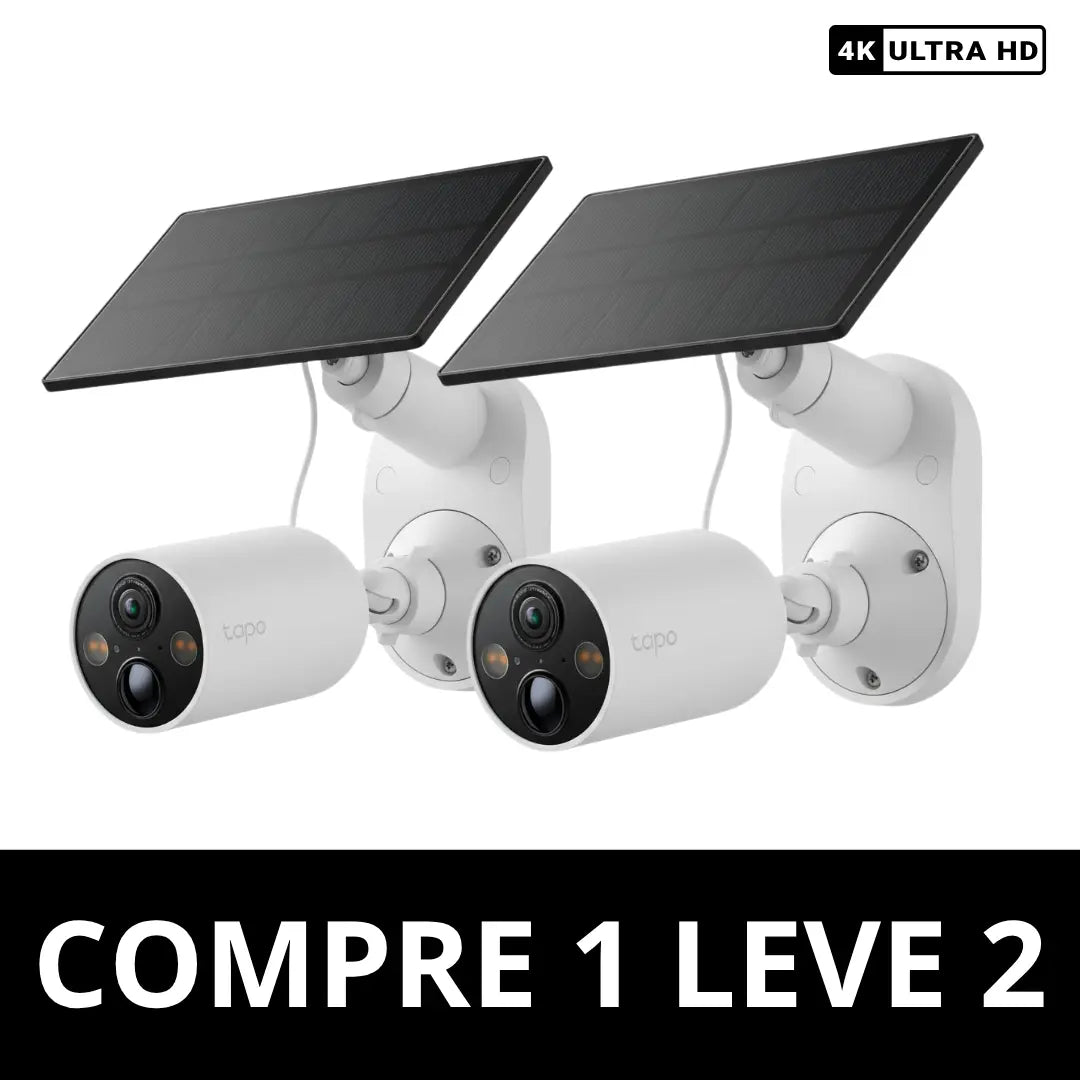 [COMPRE 1 E LEVE 2] Câmera de Segurança C460 4K Ultra HD Com Painel Solar - Mega Promoção Esquenta Black Friday