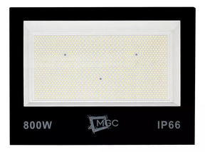 Refletor Holofote de LED 800W Slim Branco Frio