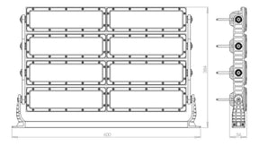 Refletor LED 700w Modular OSRAM Branco Frio