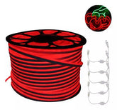 Fita Led Neon Flex Rolo 100 metros 12v Vermelho