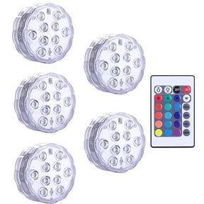 Kit Luminárias de Piscina RGB com Controle Remoto