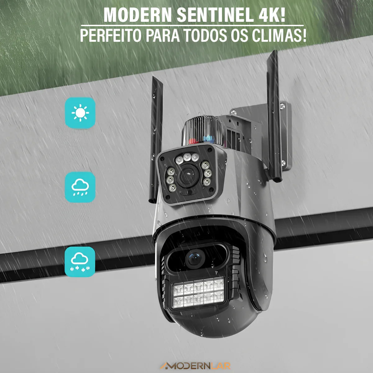 Câmera de Segurança Modern Sentinel 4K: A Experiência Mais Clara, Segura e Elegante em Vigilância Residencial!